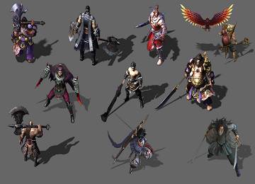 古风人形重装力士武将怪物-编号GW0131-N