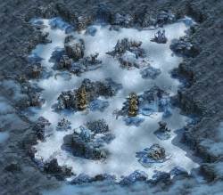 冰封谷秘境冰雪主题地图场景-编号DT-260412-T